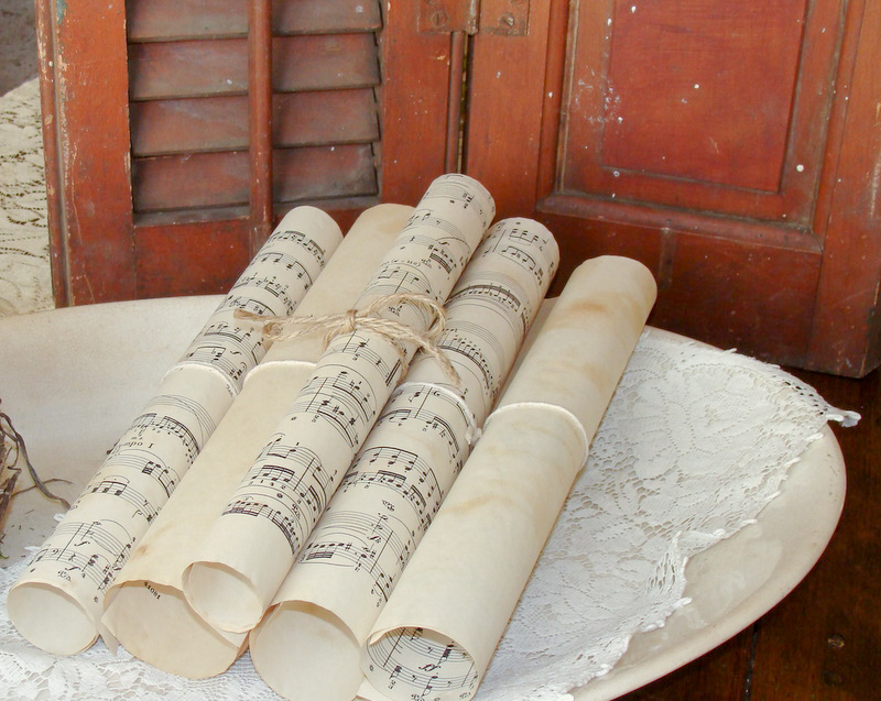 make your own antique sheet music