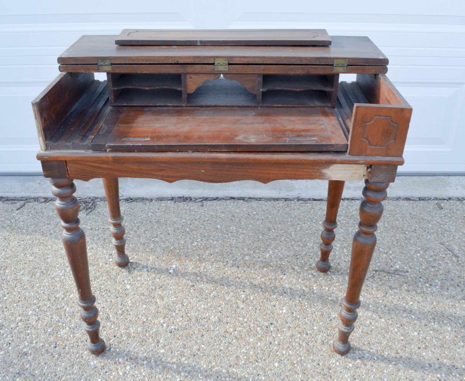 Vintage Spinet Desk Makeover Part 1 Janet Clark At Home   DSC 0447 1536x1258 