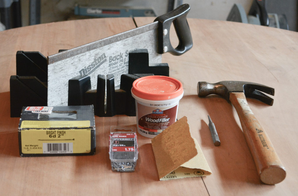 supplies to build a faux transom window