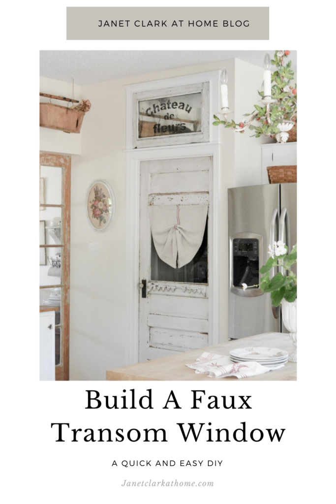 A quick and easy DIY faux transom window