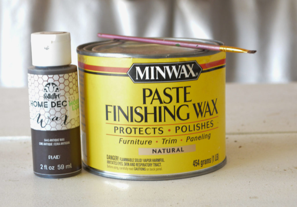 Furniture wax for painted antique buffet