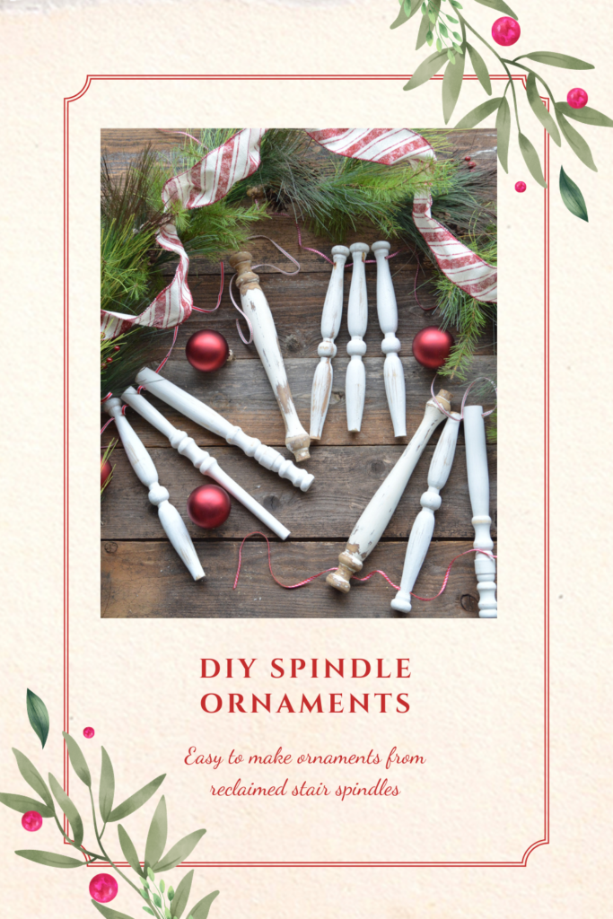 DIY spindle ornaments|how to make ornaments from chair spindles