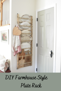 How To Build A Farmhouse Style Plate Rack - Janet Clark at Home