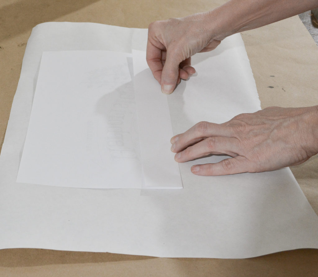 steps to aging paper by tea staining