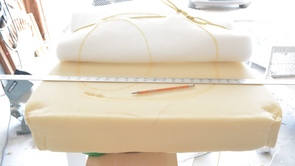 how to cut foam for a seat cushion