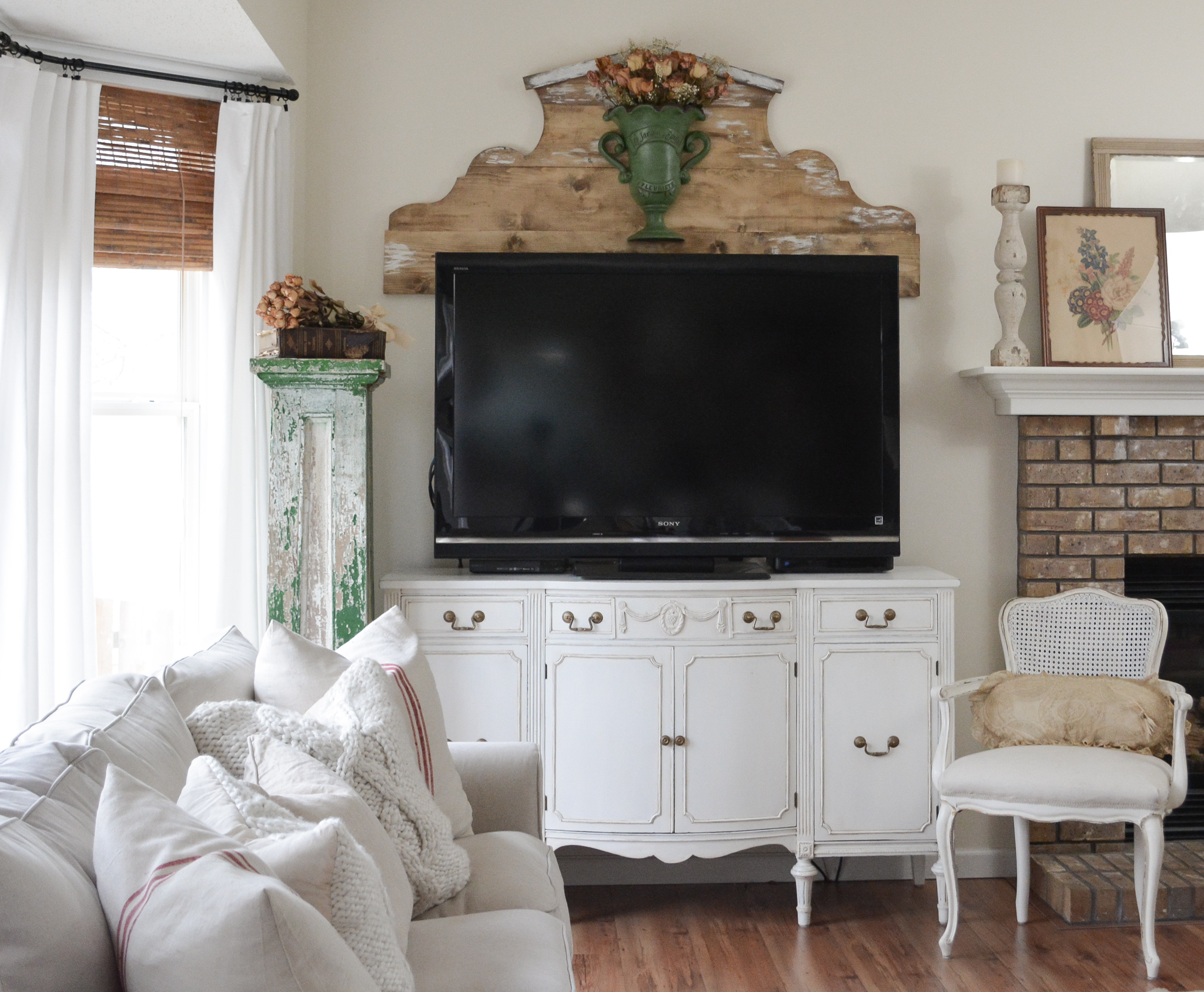 A Before and After DIY Fireplace Makeover - Janet Clark at Home