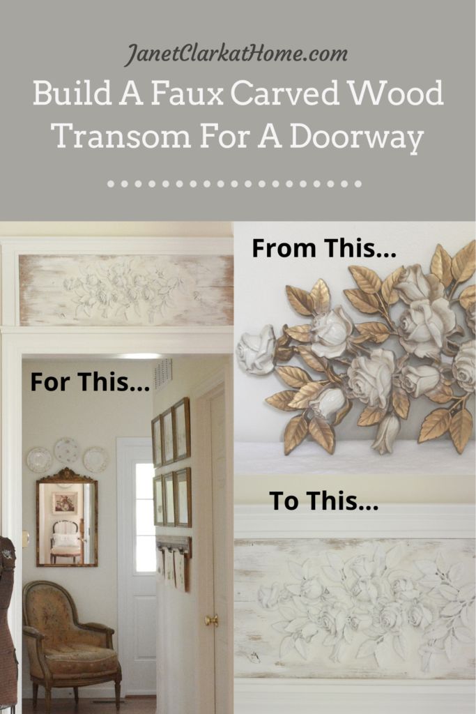 build a faux carved wood transom