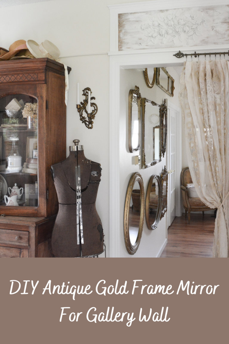 How To Create An Antique Gold Frame - Janet Clark at Home