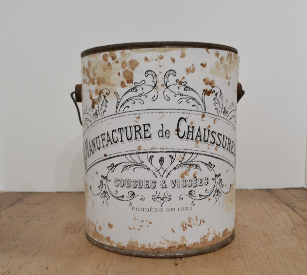 DIY vintage french tin