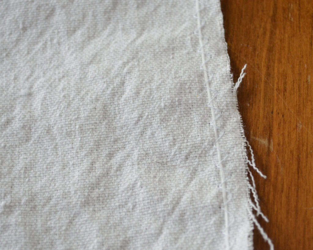 zigzag stitch over dental floss to make a ruffle