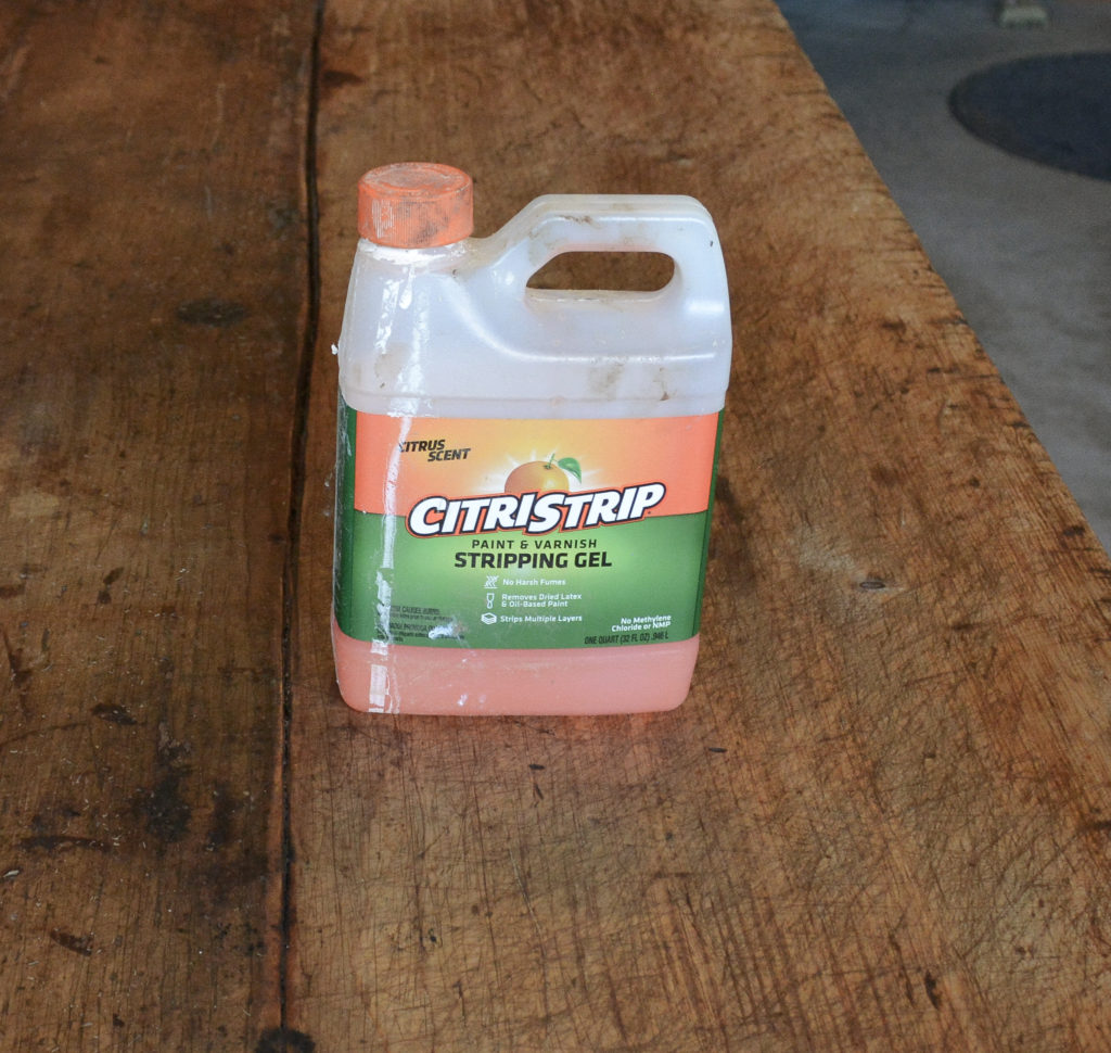 using citristrip on farm table