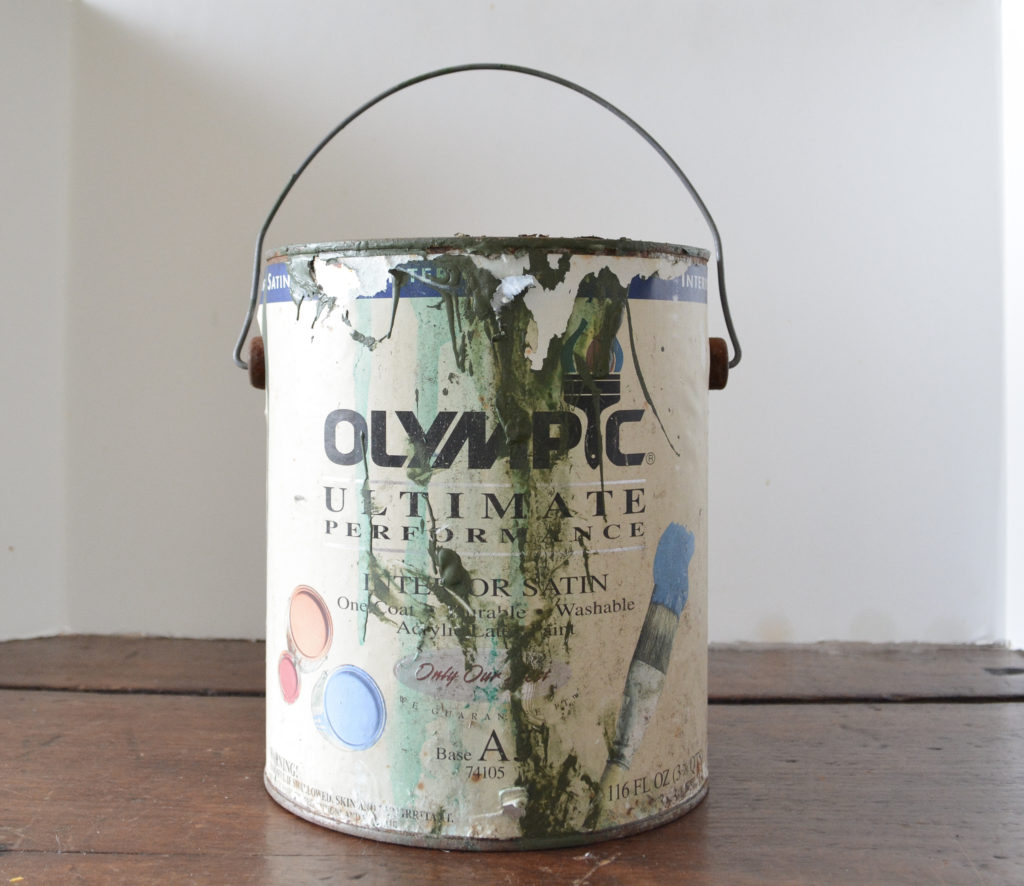 old paint can for DIY