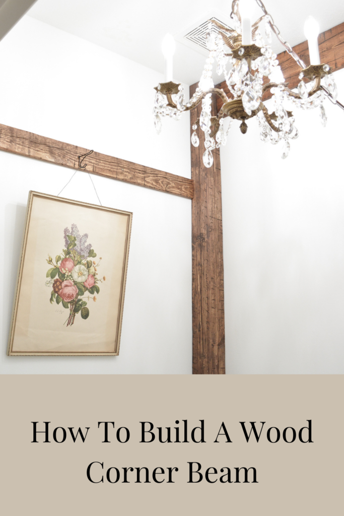 How to build a wood corner beam