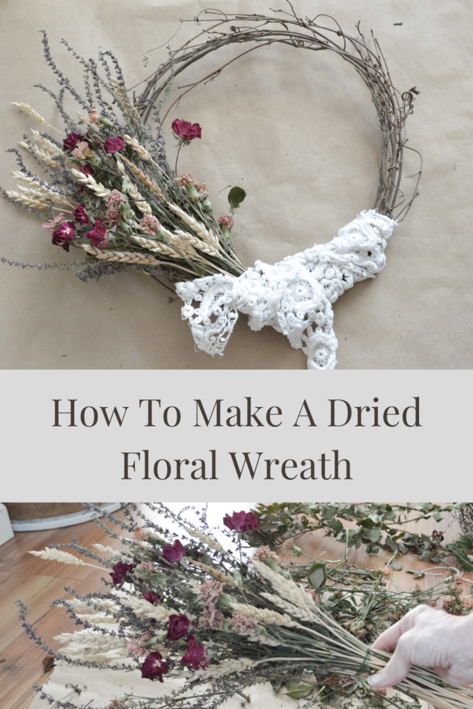 How to make a dried floral wreath