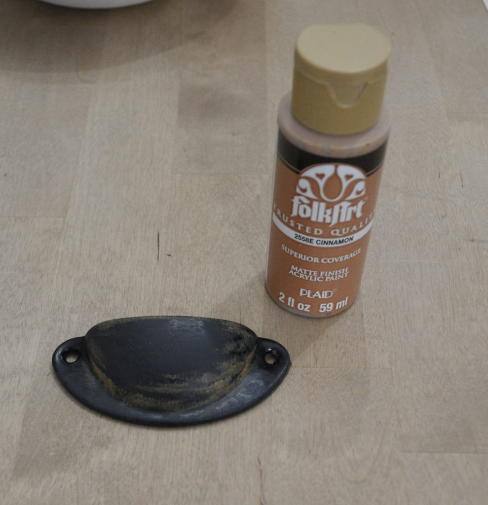 using paint to create rust finish