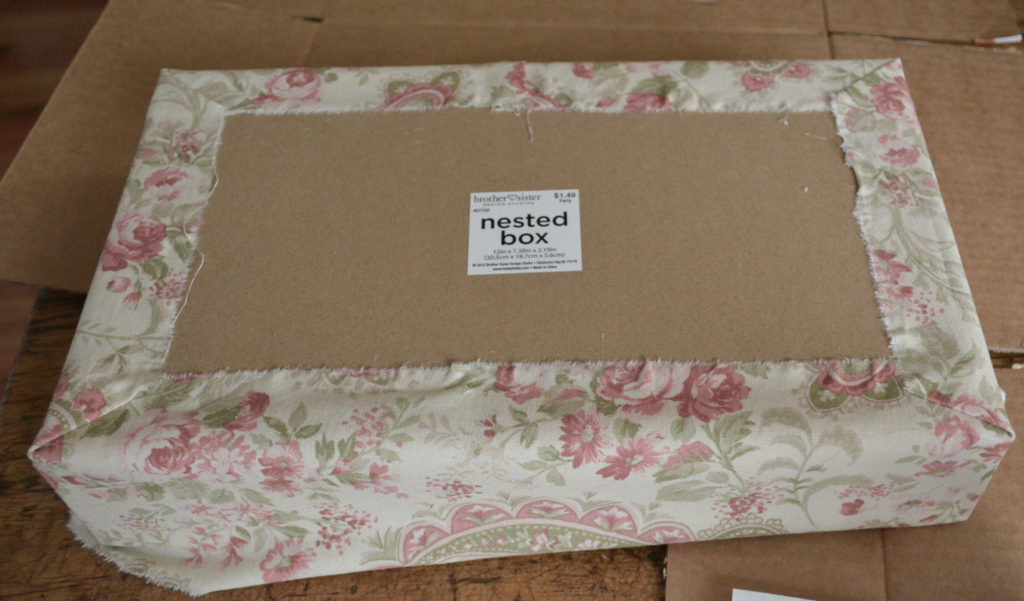 covering a box with fabric