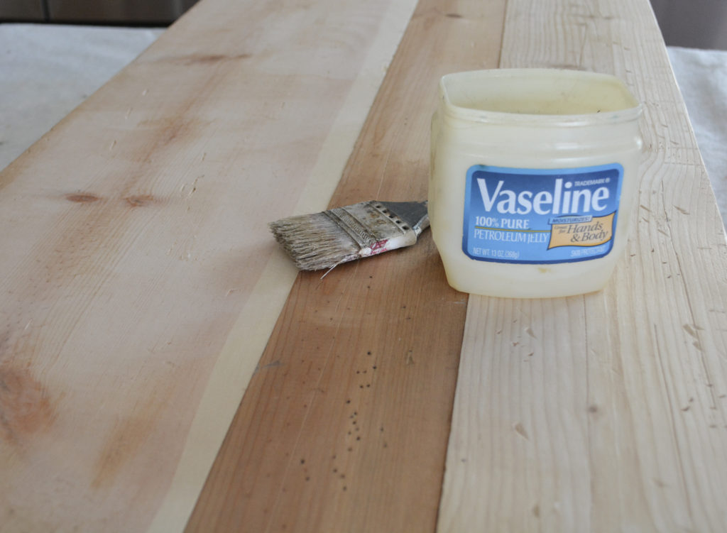 using Vaseline as a paint resist