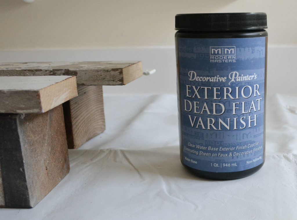 dead flat varnish to seal chippy paint