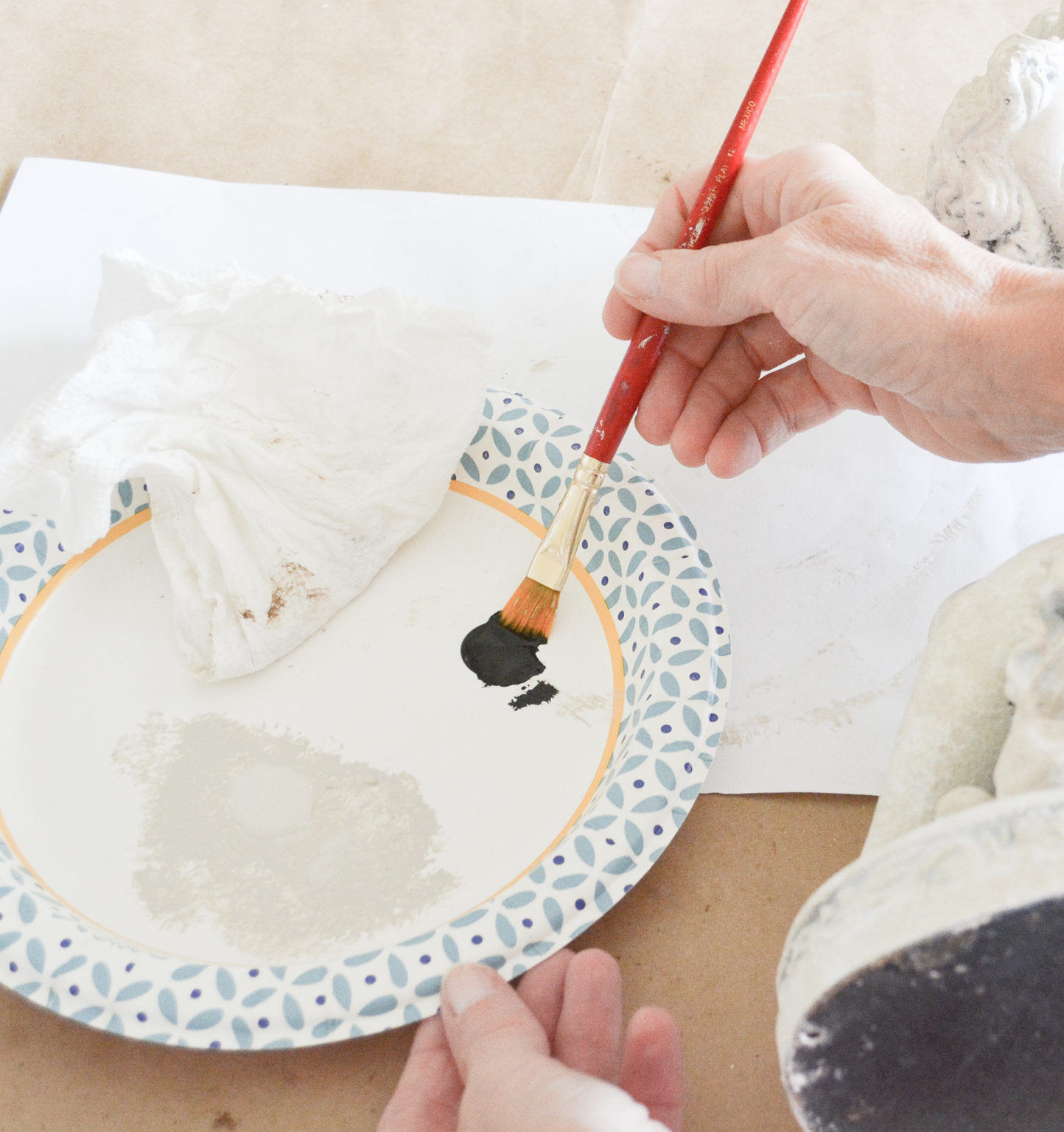 Create A Painted Stone Look In Three Easy Steps Janet Clark At Home   DSC 0016 1444x1536 