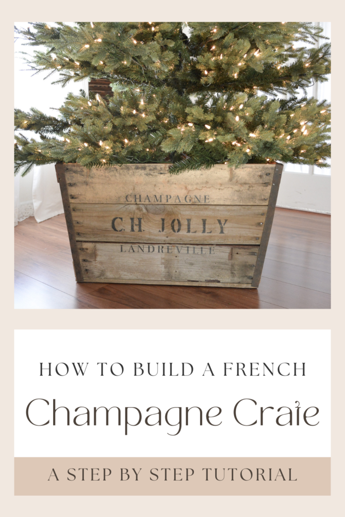 how to build a French champagne Crate