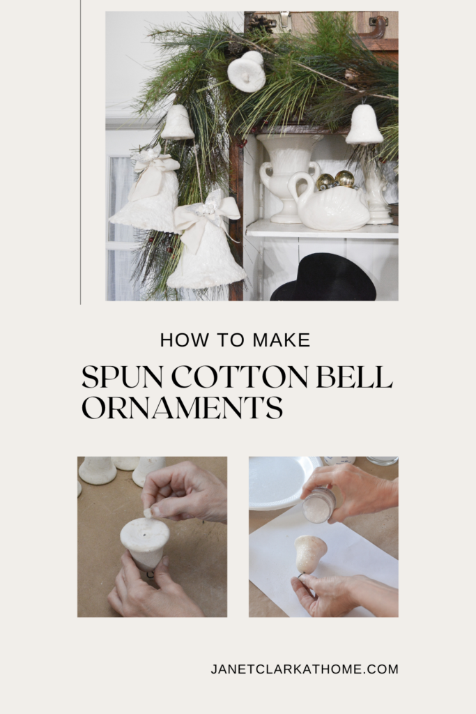 How to make spun cotton bell ornaments