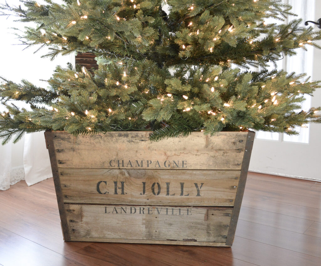 DIY French champagne crate