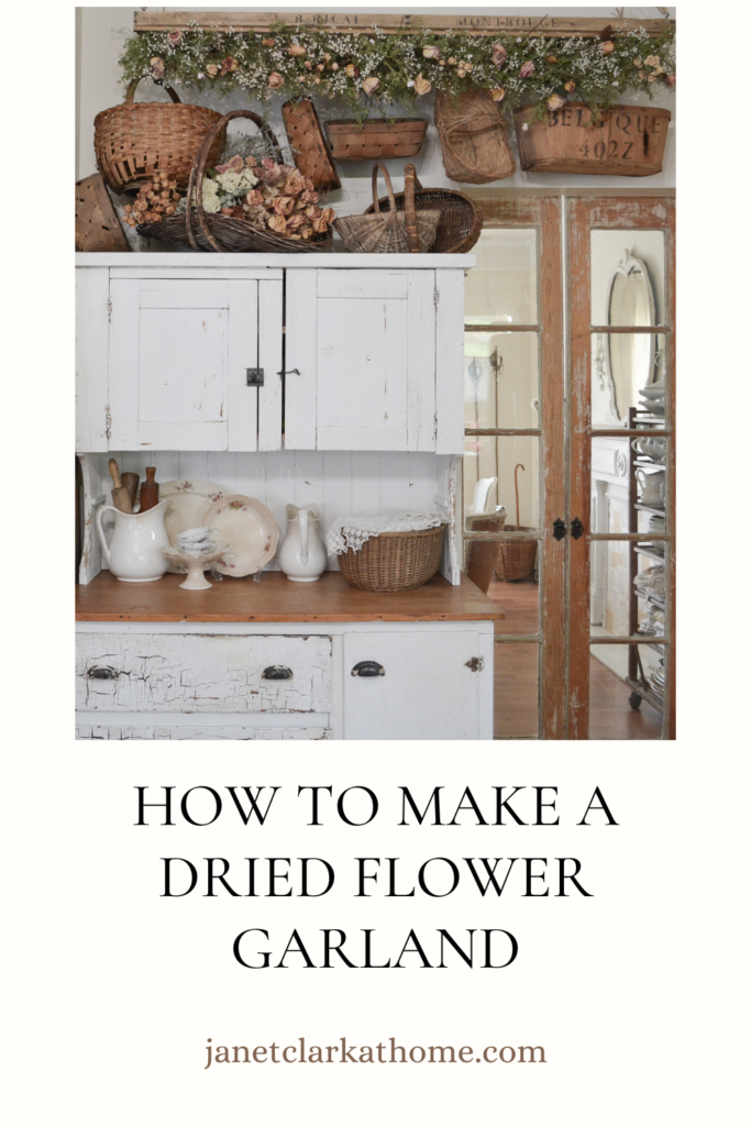 How to Make a Dried Flower Garland - Janet Clark at Home