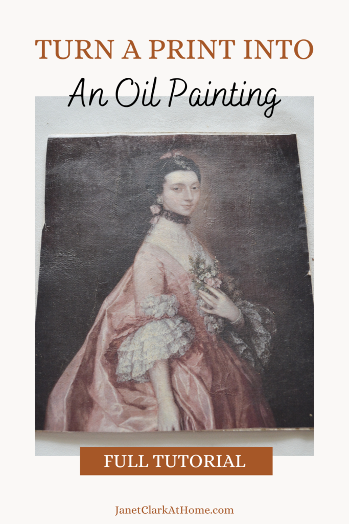 How to turn a print into an oil painting